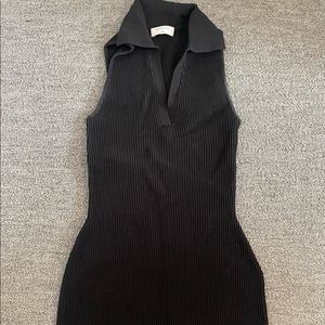 Aritizia Womens Sculp Knit Polo Dress